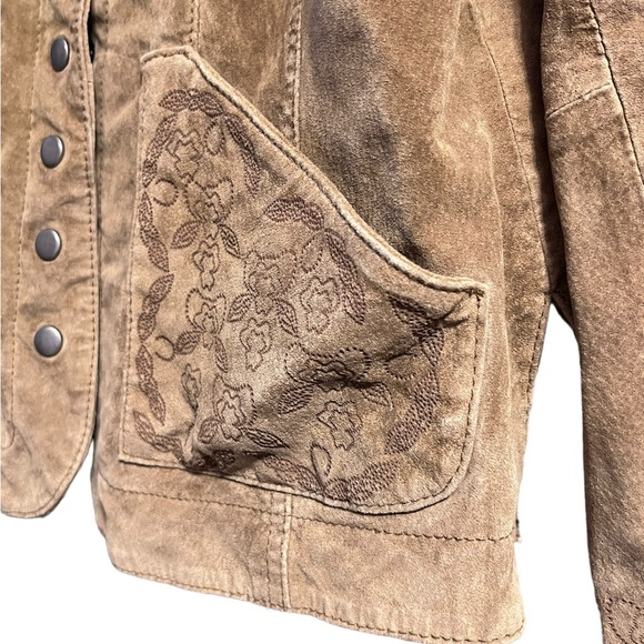 Christopher & Banks Leather Jacket - Picture 3 of 8